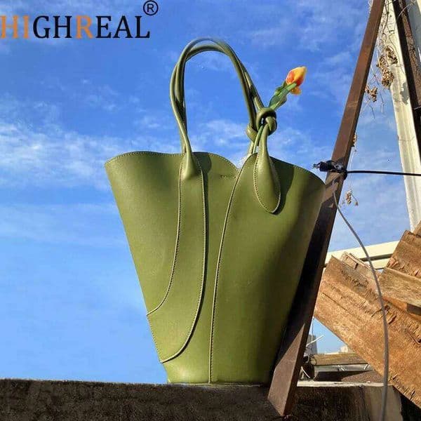 Handbag Women Casual Tote Bag Purse Fashion Green Unique Style PU Leather Shoulder Bags