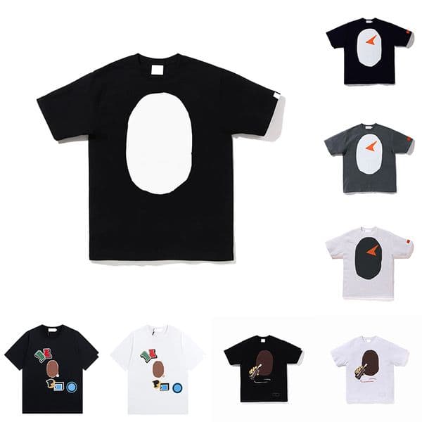 Designers T-Shirts Womens Mens fashion Bapishirtly T Shirt Cotton Short Sleeves High end pattern Tshirts Clothing Summer High Streets Casual Trendy loose Tees