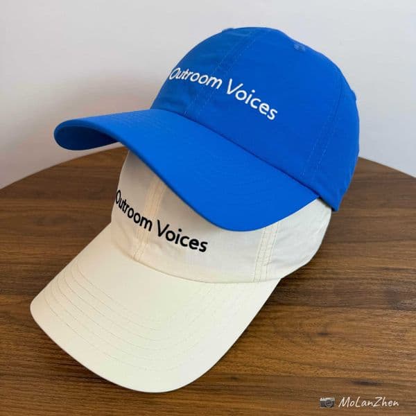 Sun protection shade, Japanese minimalist style, Outroom Voices embroidered quick-dry baseball cap, lightweight and breathable duckbill cap