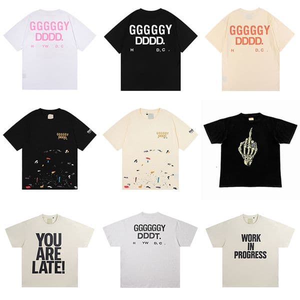 Designer T Shirt Galleyys Deptts Tee Clothes Woman Tshirt for Men Luxury Lettered Slogan Basic Mens and Womens Gallreys Detps cottons Tops Short Sleeved Clothes S-XL