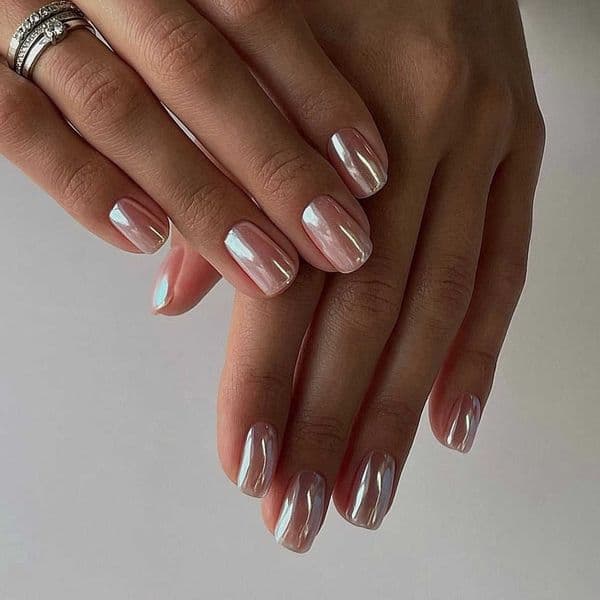 2024 New Pink Solid Color Short Square Wearable Nails Internet Celebrity Coated False Nails T260328