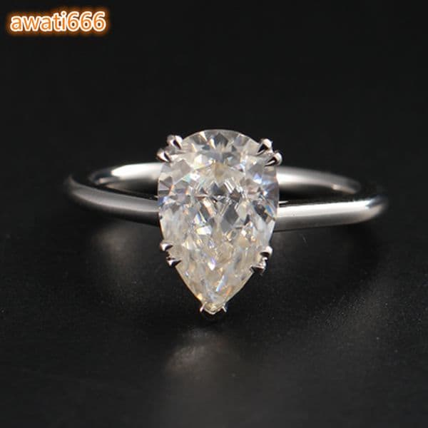 MaiYi Trendy Ring Jewelry Type K Gold Diamond Main Stone Customized Wedding Ring Setting Designs Moissanite Promise Ring