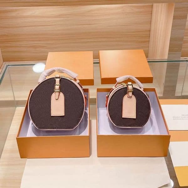 Designers Bags Women Luxurys Handbags Purse Shoulder Cross Body Bucket Lady Original Brand Fashion Leather Round Circle Bags
