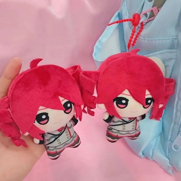 Peripheral Kasane Teto Plush Pendant Anime Stuffed Doll Hanging Ornament Teto Keychain Cartoon 10cm Teto Plush Toys Kids Toy 260327