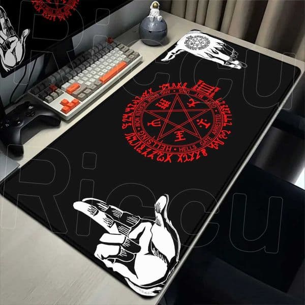 XXL HD Print Computer PC accessories Gamer Mouse Mat Hellsing Alucard Large Gaming Mouse Pad Anime Carpet Keyboard Mat Desk Pads S26327