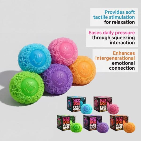 NEW Needoh Smile Face Sphere Decompression Toy Wholesale