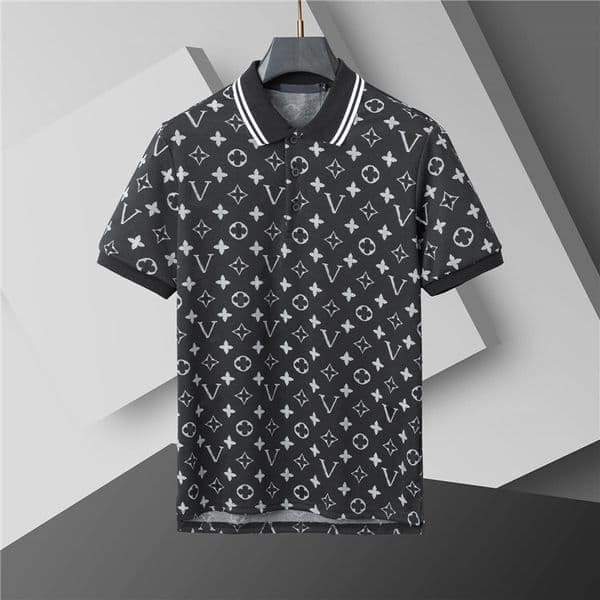 designer fashion top high quality business clothing embroidered collar details short sleeve polo shirt mens tee M-XXXL