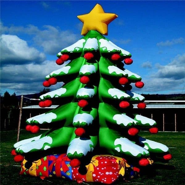 4/8 meters high inflatable Christmas tree model for party decoration blow up Xmas trees balloon for advertising