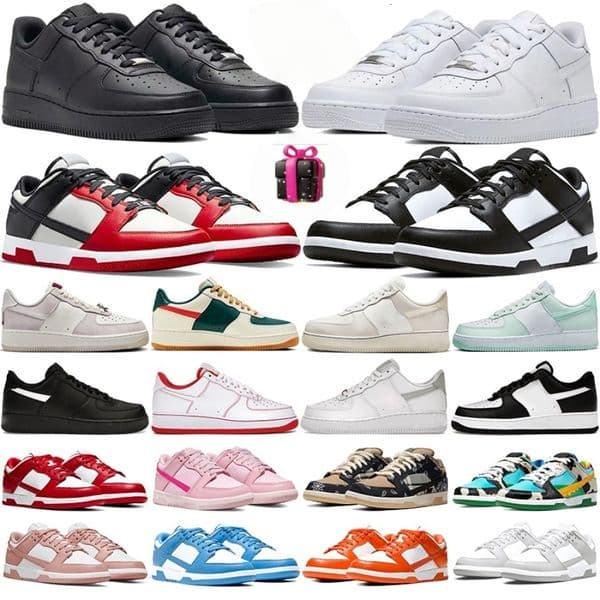 big discount airforcee 1 one af1s running shoes white black panda utility flax wheat mens trainers deisgner outdoor sports sneakers men women walking