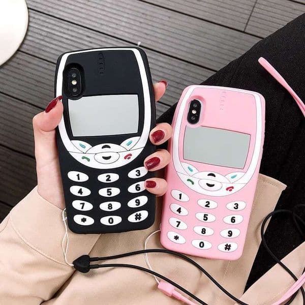 3D Cartoon Cute Old-fashioned Phone Case for iphone 17 Air 16Pro max 15 14 13 12 11 Back Cover Gift