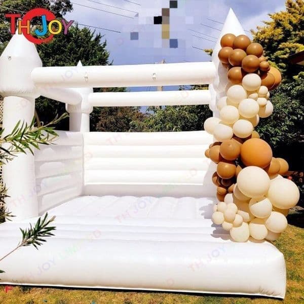 Free delivery Outdoor activities White Bounce Castle Inflatable Jumping wedding Bouncy house jumper Adult and Kids Newdesign Bouncer Castles for Weddings Party