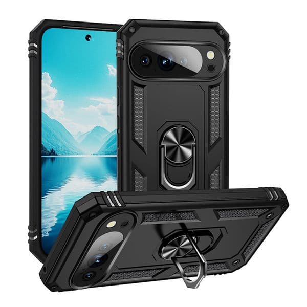Heavy-duty Military Armor Magnetic MagSafe Stand Phone Case For Google Pixel 3 4 5 6 7 8 Pro 3A 4A 5A 6A 7A 8A 9 10 Pro XL 9A 10A 10Pro XL Shockproof Protective Cover