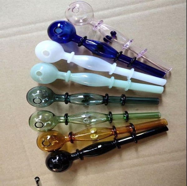 Smoking Pipes Aeecssories Glass Hookahs Bongs Colored multi wheeled glass straight pipe