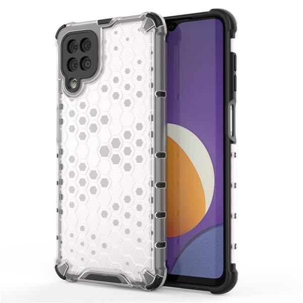 Transparent Anti Drop Phone Case For Samsung Galaxy S10 Plus+ S20 S21 S22 S23 S24 FE Plus S25 Edge S26 Ultra Note 10 20 Ultra Clear Creative Honeycomb Protective Cover