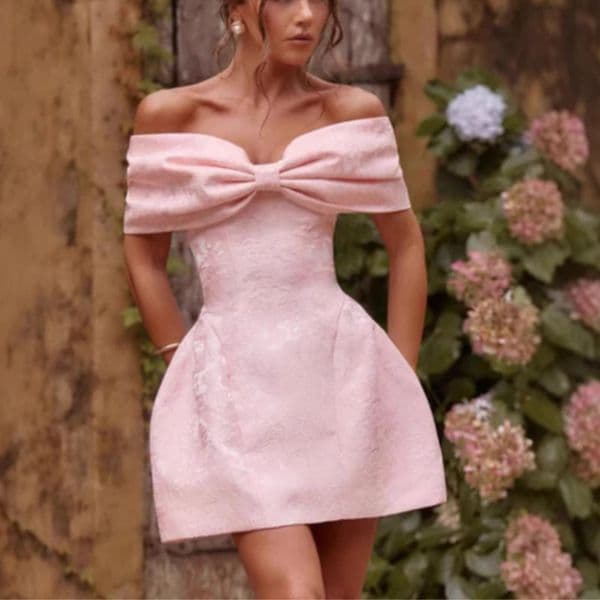 Europe and the United States summer cross-border sweet slim Jacquard tube top strap bow jumpsuit wholesale shoulder 260326