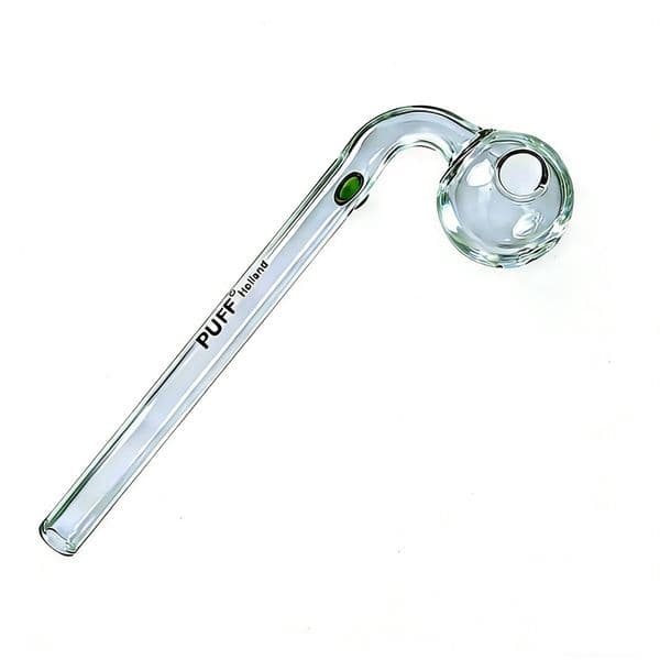 Curved Glass Oil Burner Pipe with Colored Stand 30mm Bowls Slide Clear Hand Pipes For Water Bubblers