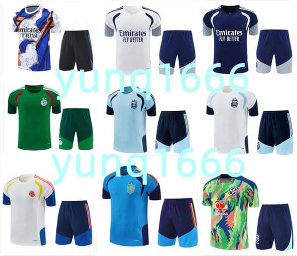 26 27 Madrids tracksuit Short sleeved training set soccer tracksuit 2026 MBAPPE VALVERDE BELLINGHAM soccer Jersey football training suit