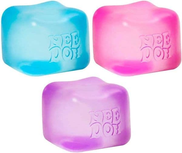 Schylling Needoh Nice Cube Sensory Toy with a Super Solid Squish - Colors May Vary 3 Pack e63 Y260515