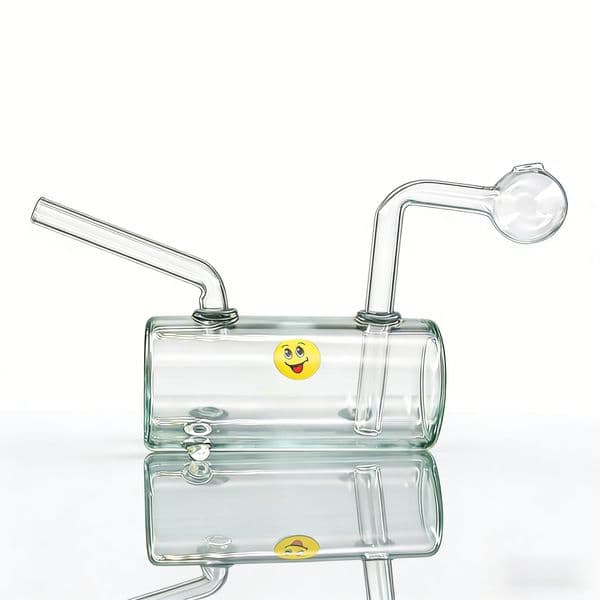 USA Popular MINI Oil drum shape Glass water oil burner bongs pipes for smoking with Removable oil banger bowl