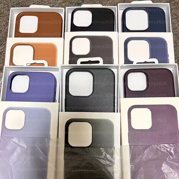 Official Quality iphone17 pro max case Leather Case For Apple iPhone 17 pro max case 17 pro 17 air protective case Wireless Charge Cover Leather phone case with Magsafe