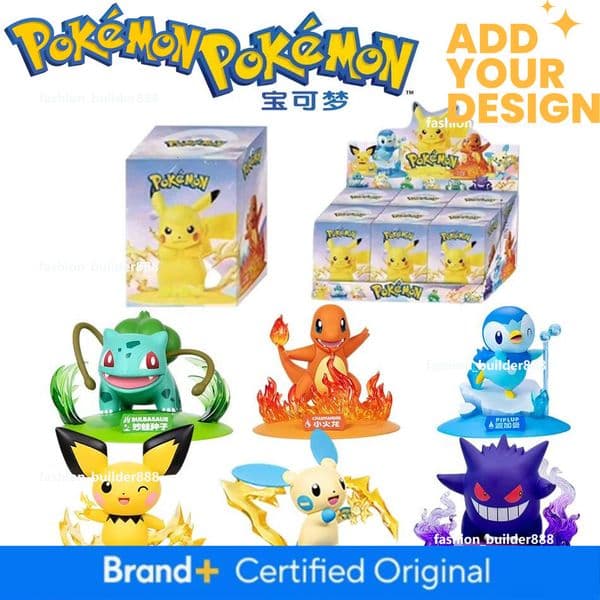 12 Action Dolls Pikachu Blind Box Anime Models Desktop Decorations Pokemon Toys Children's Birthday Gifts