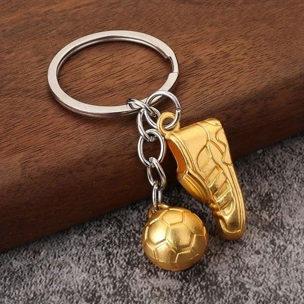 Football match shoes keychain chain pendant Sports pendant souvenir Golden Boot keychain 260330