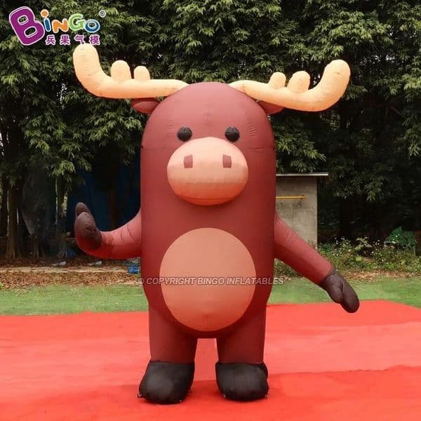 Free Shipping Outdoor large inflatable deer cartoon model used for event advertising, party decoration toys