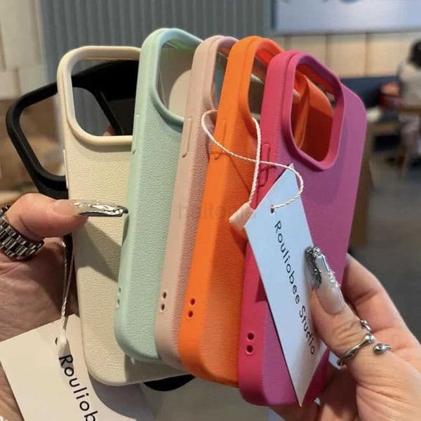 Candy Color Lichee Pattern Soft Phone Case For iPhone 17 Pro Max 11 12 13 14 15 16 Pro Max 17 Air 16E X XS XR Shockproof Cover H260330