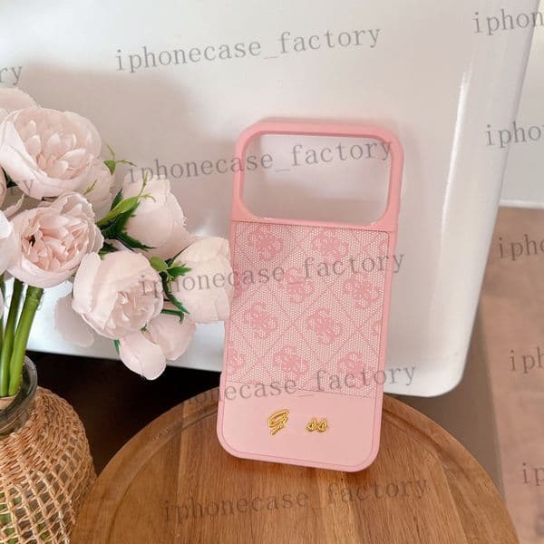 Phone Case Designer Apple 17 17 Pro 16 15 Pro Max Fashion Creative Leather Splicing Phone Protection Case Large Hole Male and Female Phone Cases Scratch resistant
