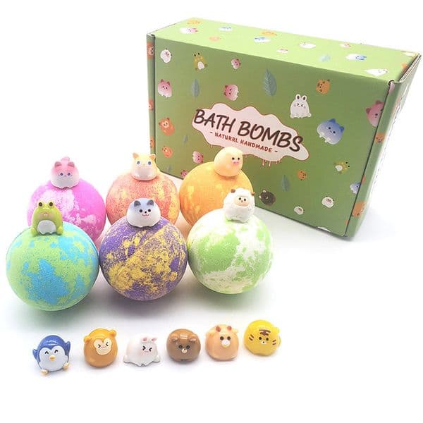 Bubble Bath Bomb Toy Explosion Natural Floral Essential Oils Bathbombs Fizzers Shower Steamers Bathing Shower Tool For Kids And Adult