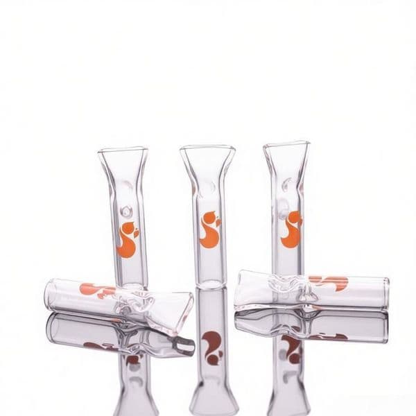 Thick heady 38mm Squirrel Logo Glass Cigarette Filter Tips rolling tobacco tip High Quality clear Smoking filter hand tobacco pipe for smoking