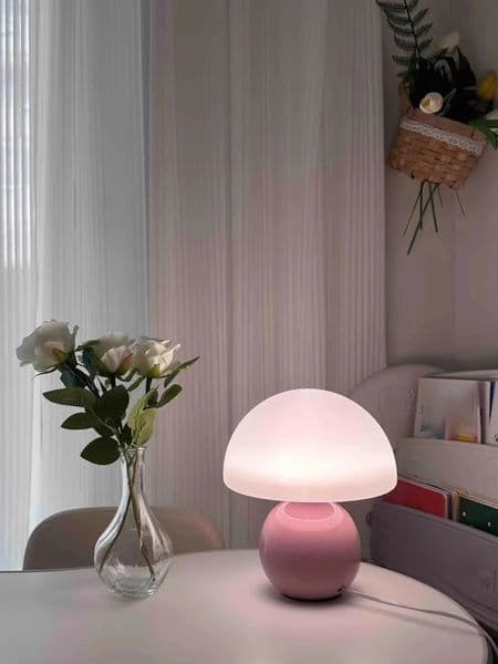 A pink/orange/red/white/beige USB socket decorative table lamp for room light decorative lamp night light desk light 260326