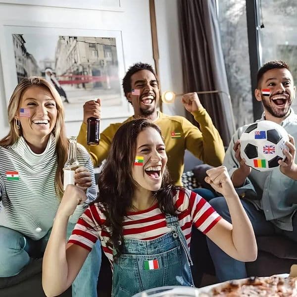 Bestseller 224Pcs/7Sheet Countries Flags Multi Territorial Maps Nations Patterns Face Travel Stickers Football Team World Cup Ddmytues
