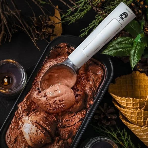 Electric Ice Cream Scoop Heated Spoon Rechargeable With LED Display Easy Scooping Perfect Gift For Ice Cream Lovers Kitchen 260325