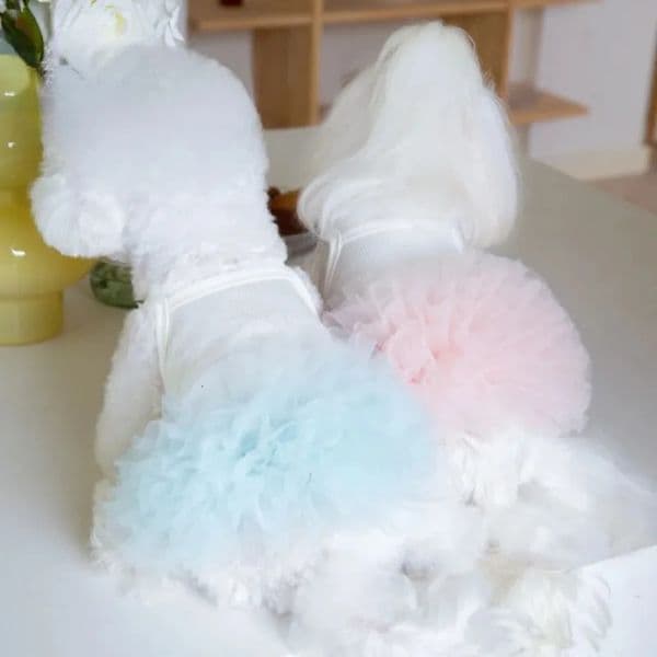 Pet Mesh Suspender Puffy Skirt Layer By Tutu Dog Teddy Clothing Puppy Clothes for Small Dogs 260312