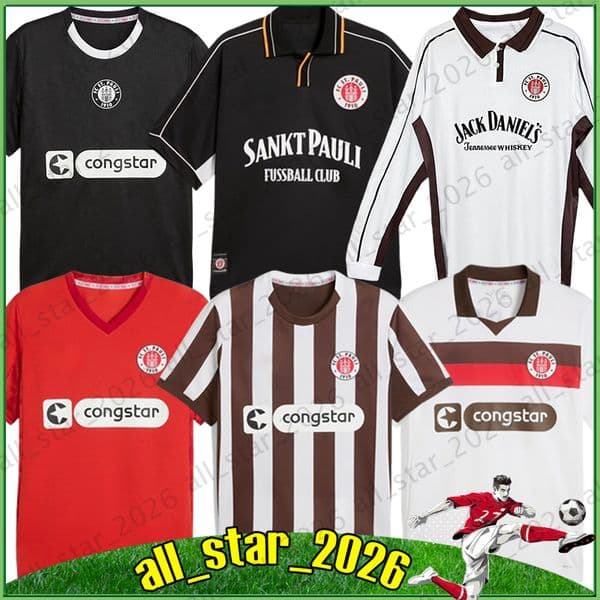 25-26 CHIMA FUJITA St. Pauli soccer jerseys retro 97-98 99-00 SMITH SALIAKAS PYRKA METCAIFE WAHL METS SINANI CEESAY 13-14 2026 Men Uniforms kids socks Football Shirts