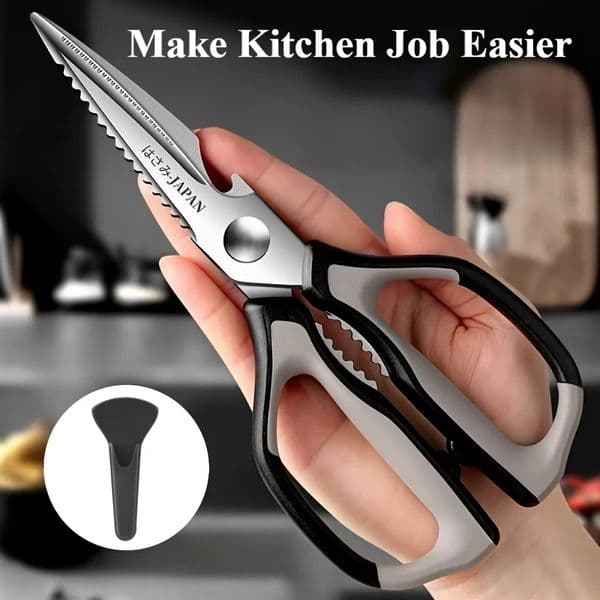 Stainless steel chicken bone scissors strong kitchen scissors multi-purpose household scissors sharp and durable 260327