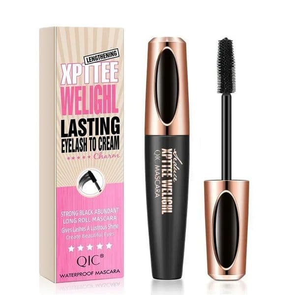 QIC Eyelash Mascara XPTTEE WELIGHL Lasting Eyeliner Waterproof Thick Long Curly Silicone Brush 4D 260316