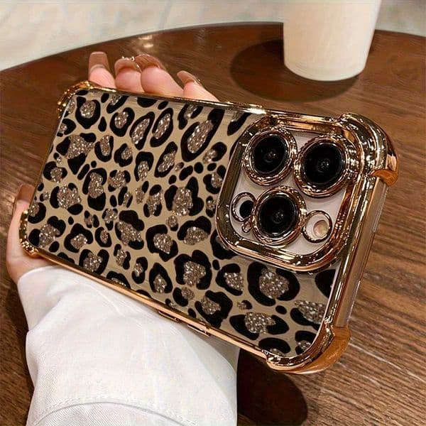 Luxury Personalized Leopard Print Design Phone Case For 11 12 13 14 15 16 17 Pro Max 16E Air AntiFall Silicone Soft Cover L260523