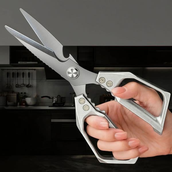 Stainless Steel Kitchen Shears Multifunctional Stainless Steel Kitchen Tools Cutting Vegetables Meat Fish Food Scissors 260327