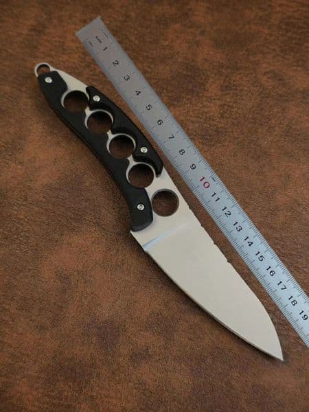 Top Quality H6328 folding knife Survival Straight Knife VG10 Titanium Coating Blade Full Tang G10 Hnadle Outdoor Camping Fishing Fixed Blade Knives with Kydex