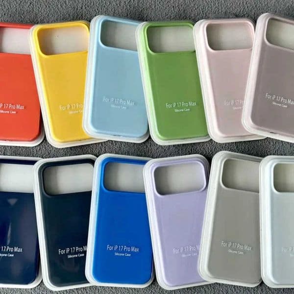 Original Official Silicone Case For iPhone 17ProMax 16 13 12 15 14 Pro Phone Cases For iPhone 16 13Pro 17 11 14 15 Pro Max Cover H260330