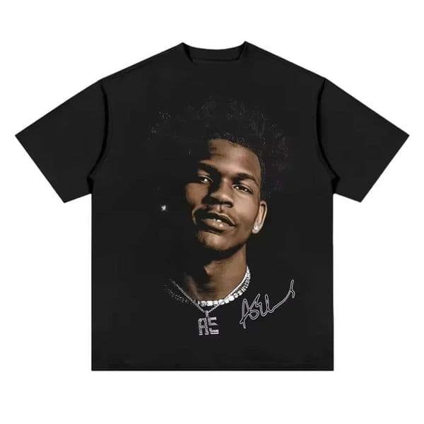 Men Women Summer American Baskeall Stars Cotton T-Shirt Printed Short Slve Versatile Neckline Vintage Casual and L260530