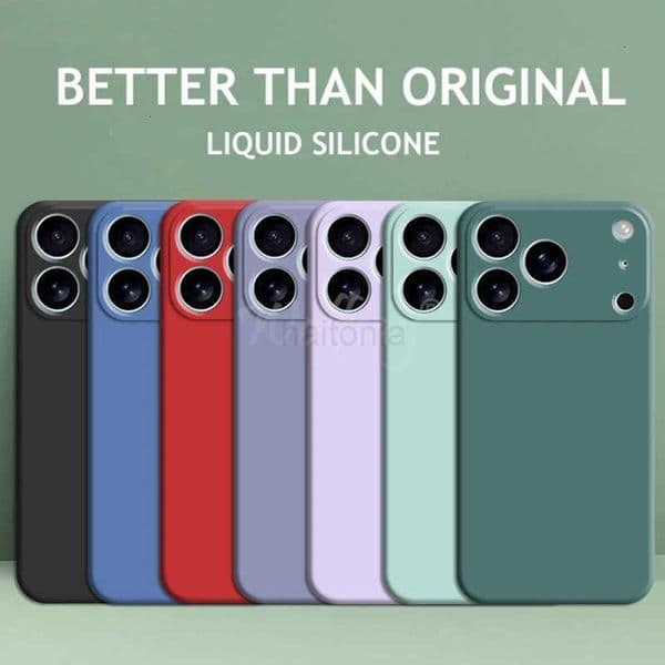 For iPhone 17 Pro Case Liquid Silicone Plain Rubber TPU Case For iPhone 17 Pro Cover Protector For iPhone 17 Air Pro Max Case H260330