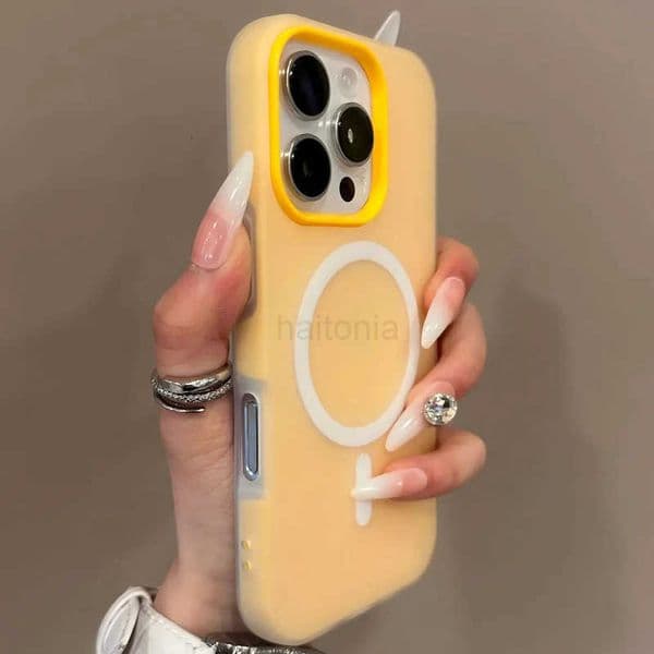 Candy Color 2 IN 1 For Phone Case For iPhone 17 16 15 14 13 12 11 Pro Max Magnet Wireless Charger Matte Soft Cover Fund H260330