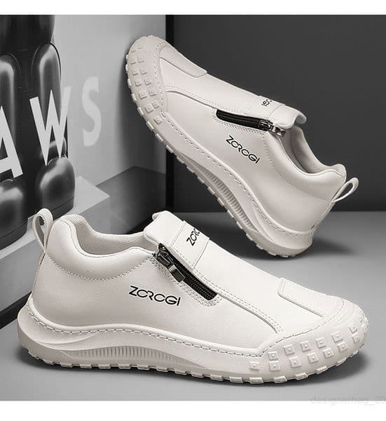 Free shipping designer casual shoes men sports shoes anti slip work shoes convenient imitation leather shoes