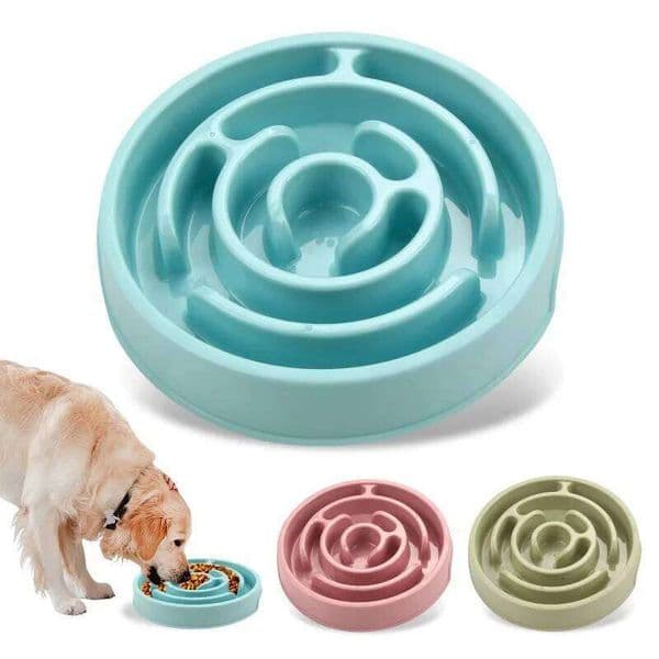 1PC Cat Non-Slip Slow Feeding Dog Food Bowl Pet Supplies 26W0330