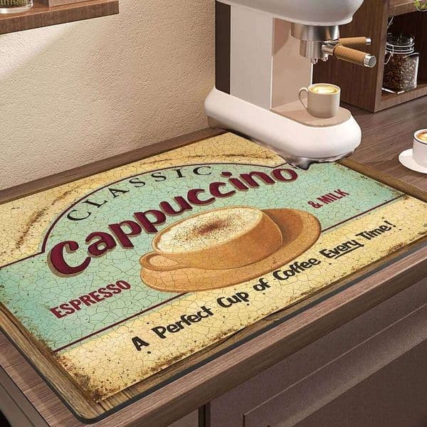 Coffee Mat Waterproof Absorbent Drain Pad Non-slip Kitchen Dish Drying Mats Quick Dry Tableware Faucet Placemat Dinnerware 26Y0330