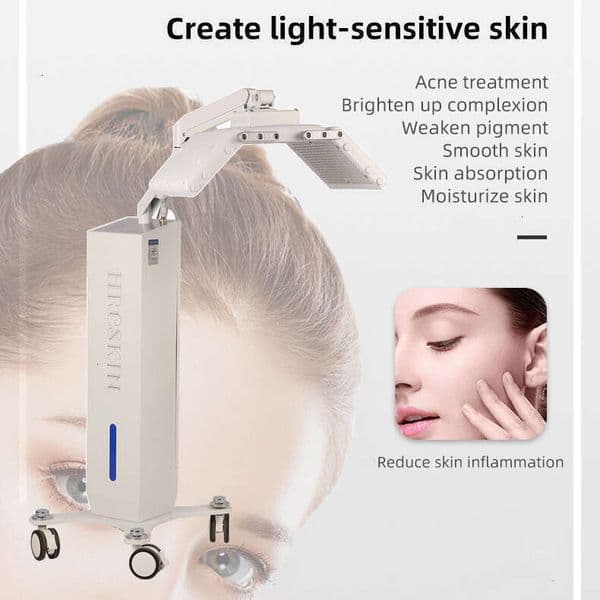 Non-Invasive PNewodynamic Therapy 4 Colors LED Skin Elasticity Improve Allergic Calming Anti-Inflammatory Skin Beauty Beauty Smooth Instrument