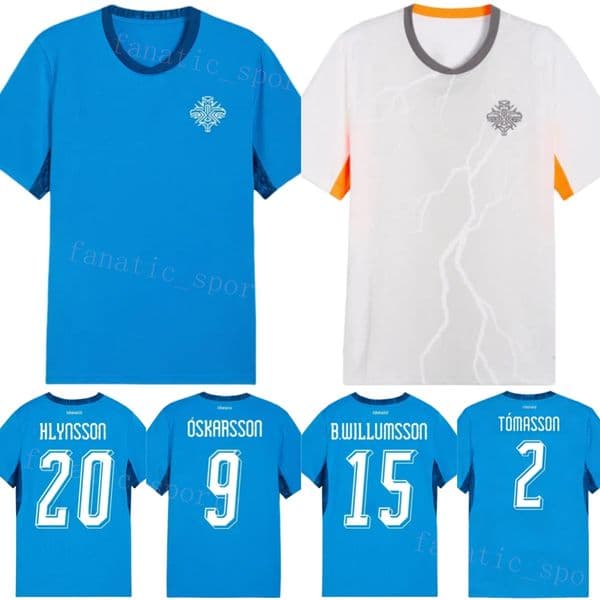 National Soccer Iceland 2026 World Cup 8 Isak Bergmann Johannesson Jersey 4 Victor Palsson 5 Sverrir Ingi Ingason Hakon Haraldsson Sigurosson Football Shirt Mens